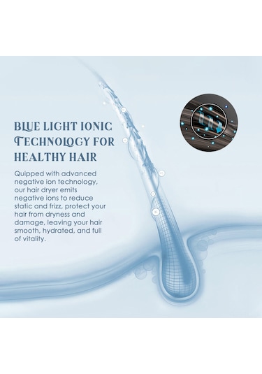 Skycity Ev Ve Salonda Kullanım İçin Mor 220v Avrupa Standartlı 1600w Lüx Fön Makinesi - Mavi Işık İyon Teknolojisi İle Saç Koruma, 3 Derece Isı Ayarı Ve Konsantratör Ağızlıklı