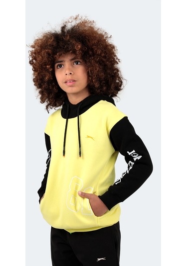 Slazenger DJURO IN Unisex Çocuk Sweatshirt Sarı