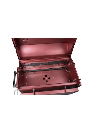 Igrıll Barbekü Elite 740 Mm Kömürlü Mangal Kırmızı