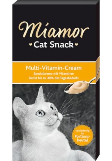 Miamor Cream Multi Vitamin Kedi Ödülü 6 X 15 Gr