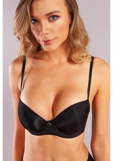 Golshan Guyana Balconette Foam Cup Push Up,siyah Renk Konforlu Ve Şık Sütyen Çok renkli