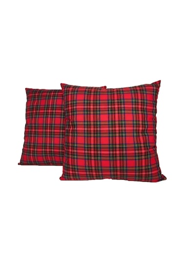 Ekose Kırlent Kılıfı Tekli