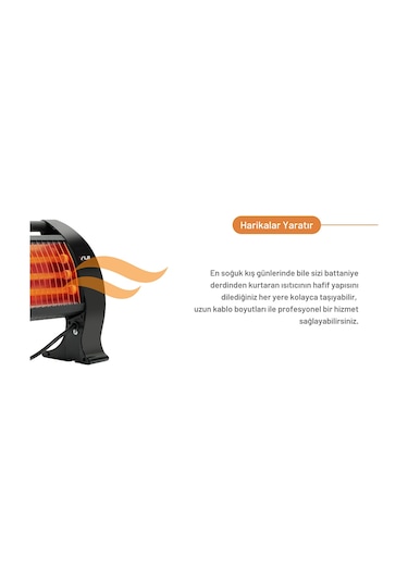 Yui QH-1200 Quartz Elektrikli Isıtıcı