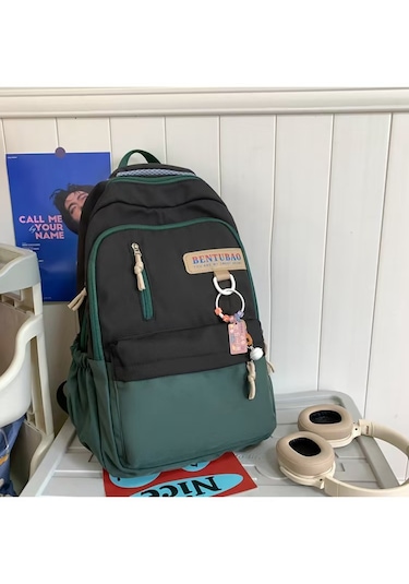 Xinxin Büyük Kapasiteli Gündelik Basit Siyah Sırt Çantası