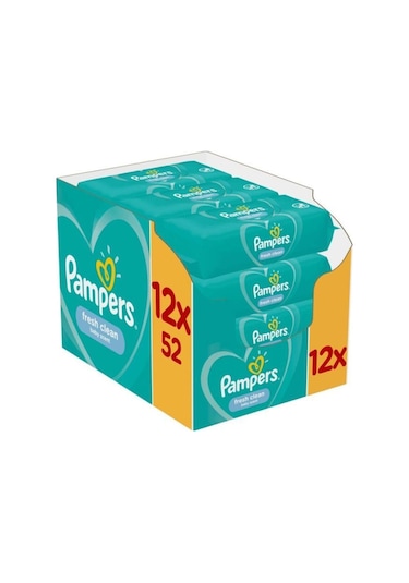Prima Pampers Baby Islak Havlu Fresh Clean 52Li*12 Adet