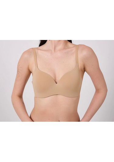 Freshness Msf02 Geniş Sırt Kuşaklı Lazer Kesim Sütyen Ten