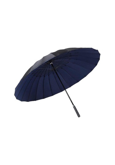 Çift Katmanlı 24 Kaburga Güneş Ve Yağmur Şemsiyesi Mavi Diğer