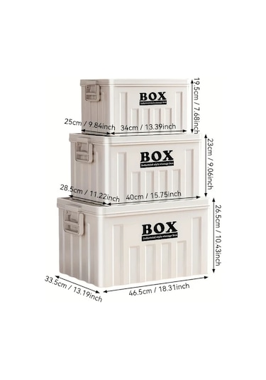 Gateesat Yeşil Orta Boy Endüstriyel Saklama Kutusu Kapaklı Taşınabilir Stackable Toz Nem Geçirmez Yeşil