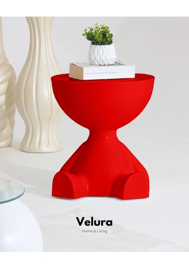 Tedy Yan Sehpa & Ayıcık Zigon Sehpa & Pinterest Sehpa Modeli - Kırmızı Kırmızı