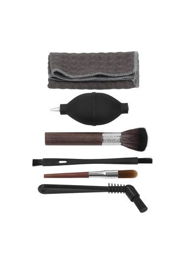 Dofolink Kahve Makinesi Temizlik Seti: 4 Fırça Nilon & Ahşap , Silikon Hava Blower Ve Makyaj Havlusu - Profesyonel Kahve Aletleri Bakımı Diğer