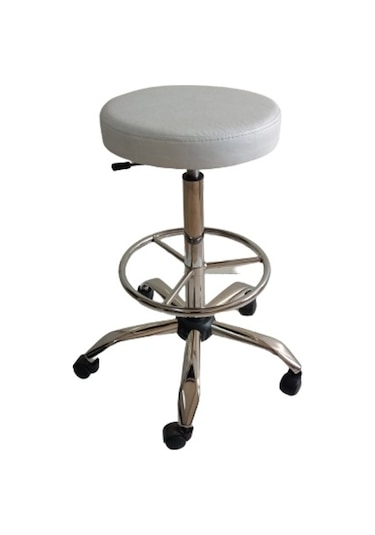 Bar Taburesi Krom Yıldız Ayaklı Çemberli