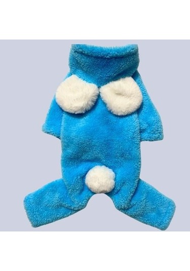 Gedyco Teidi Mavi Peluş Küçük Irk Köpek Tulumu