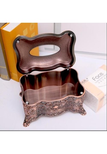 Lüks Avrupa Metal Doku Kutusu Peçete Dağıtıcı Doku Kutusu Tutucu Doku Kutusu Altın Ev Dekoratif İçin