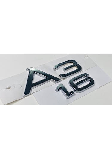 Audi 2005 - 2017 A3 1.6 Krom Arka Bagaj Yazısı Set