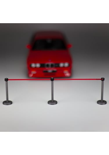 1:24 Ölçek Diorama Kordon & Kalabalık Kontrol Direği Seti, Diorama Aksesuarı 1 Set 1/24
