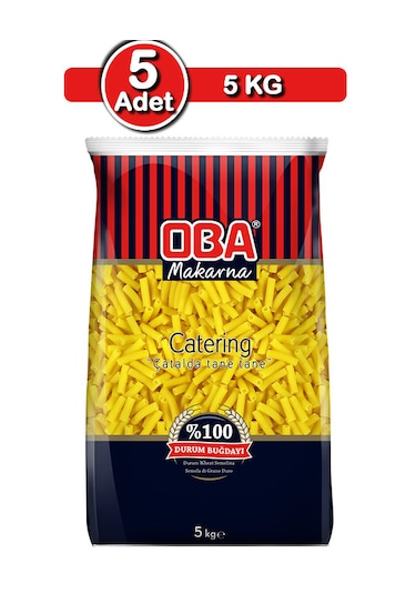 Oba Kalın Kesme Makarna 5 Kg X 5 Adet Toptan Paket Fırsatı