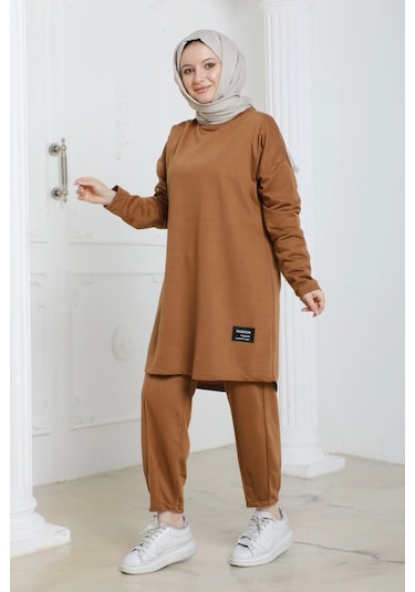Tesettür 2li Takım - Taba Taba