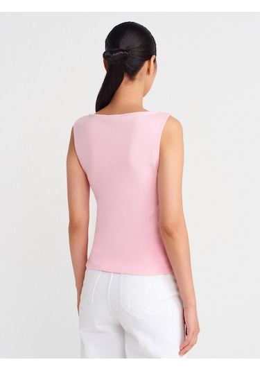 Dilvin 31764 Fermuar Detaylı Top-toz Pembe Toz Pembe