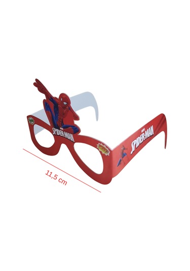 Örümcek Adam Temalı Kağıt Gözlük 6 Adet Parti Gözlüğü Tüm Yaşlar