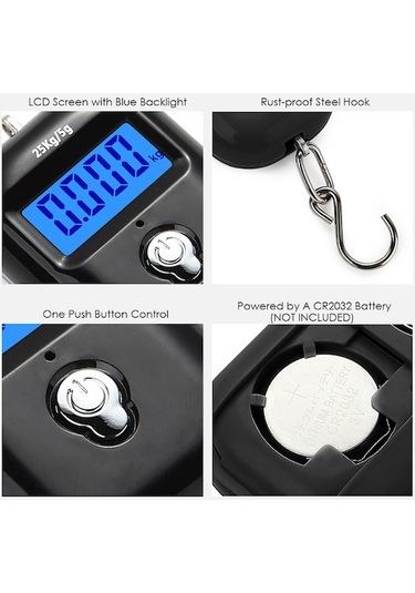 Yulong Mufunye Taşınabilir Dijital Baskül - 25kg Kapasiteli Çok