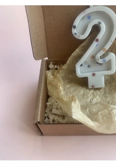 Happy Moments Shop Şık Pastalar İçin Rakam Şekilli Mum 316160408 Diğer