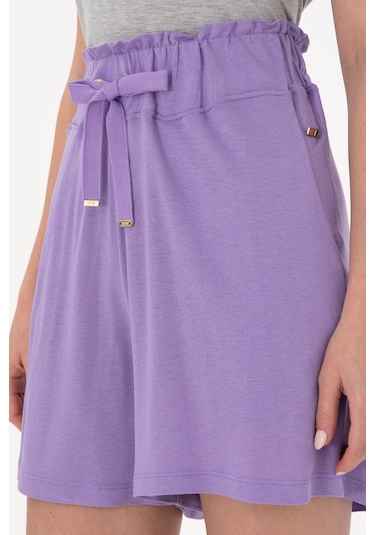 U.s. Polo Assn. Kadın Lila Şort Örme 50285884-vr034 Lila