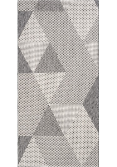 Cool Halı Grande 03 Gri Balkon Kilimi İnce Antre Hol Halısı Kaymaz Tabanlı Halı Yolluk Mutfak Kilimi