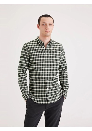 Dockers T2 Oxford Savıer Oxford Deep Forest Plaı Erkek Yeşil Gömlek - L29599 Dockers T2 Oxford Savıer Oxford Deep Forest Plaı Erkek Yeşil Gömlek - L29599