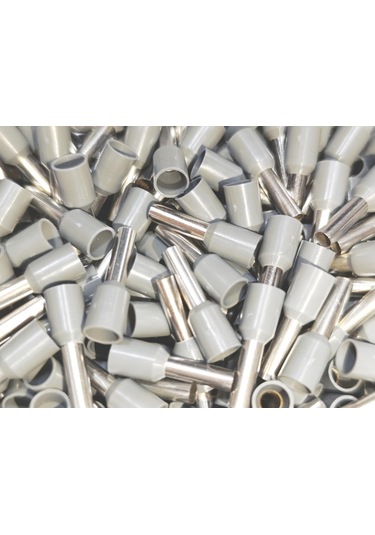 4 Mm Tek Girişli İzoleli Kablo Yüksüğü Alman Norm Gri 1 Paket 500 Adet