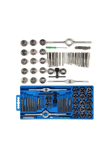 Valkyrie 40 Parça Klavuz Pafta Seti Metrik Set M3-m12 Arası 40lı Takım