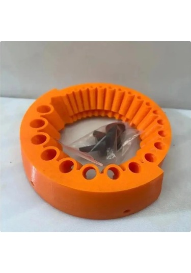 Suofeng Açımlı Kesici Uyumlu 2-13 Mm Matkap Ucu Tasarruflu Aşınma Tamir Abs Plastik Zımpara Seti Turuncu Turuncu