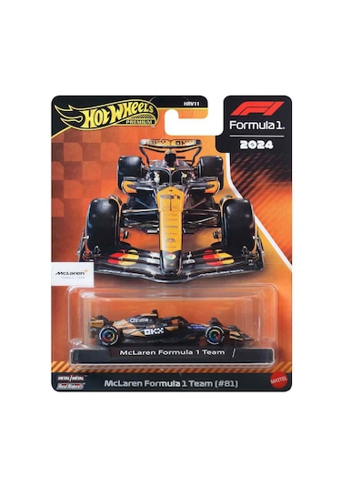 Hot Wheels Premium Formula 1 Yarış Arabası Tekli Paket Hrv11 - Jbm25 Mclaren Formula 1 Team