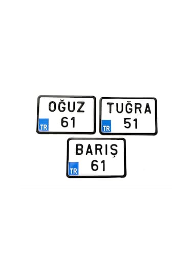 Dekor Plaka.Bisiklet Plakası.Kare Plaka.Motor Plakası Türkiye