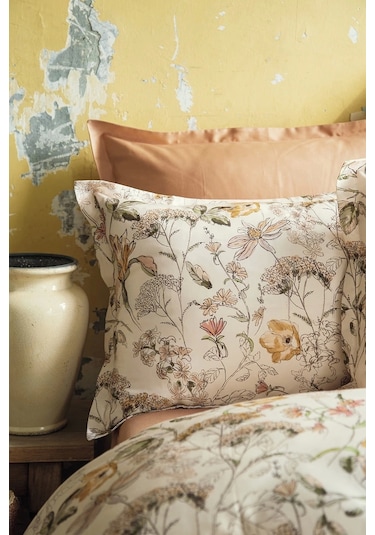 Austin 210 Tc 83 Tel Dijital Pamuk Saten Nevresim Takımı Tek Kişilik