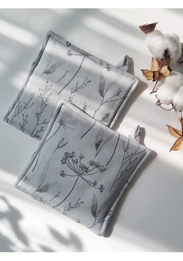 Emılıy Home Pamuklu Tutacak Seti 391298337 Gri