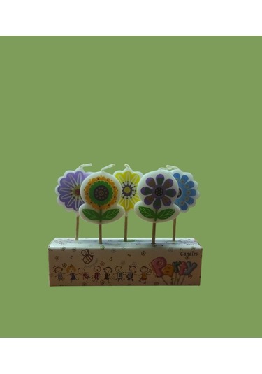 Kika Joy Deseni Doğum Günü Mumu Çiçek