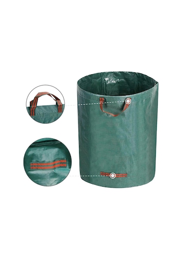 Reedark Dayanıklı 500l Bahçe Çöp Torbası - Yaprak Toplama Ve Saklama İçin Yeniden Kullanılabilir