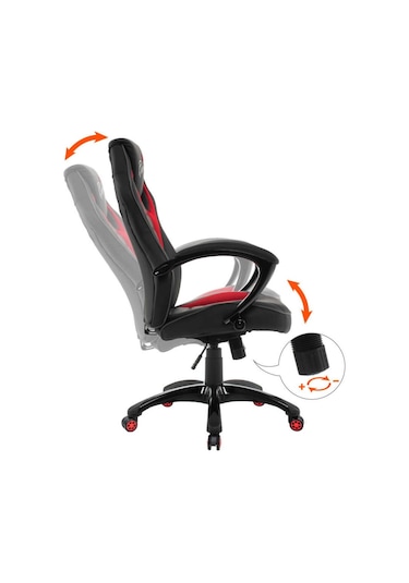 Max Racing Oyuncu Ve Çalışma Koltuğu - Gri-Siyah-Kırmızı-Gri - Siyah Max Racing Oyuncu Ve Çalışma Koltuğu - Gri-Siyah-Kırmızı-Gri - Siyah