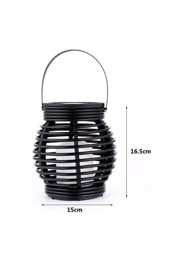 Pazly Sepet Rattan Masa Led Lambası Lambası Lambası Kafes Güneş Dokuma Cbtx Bahçe Aydınlatma Asılı Alev Açık 51 Kf