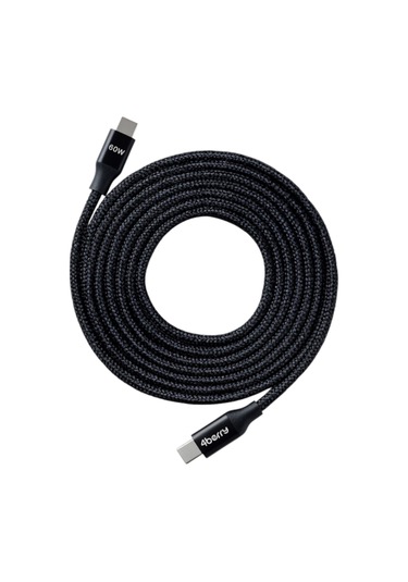 Eco-cc Siyah Usb-c-c Kablosu 1.2 M, Örgülü, 60 W Hızlı Şarj