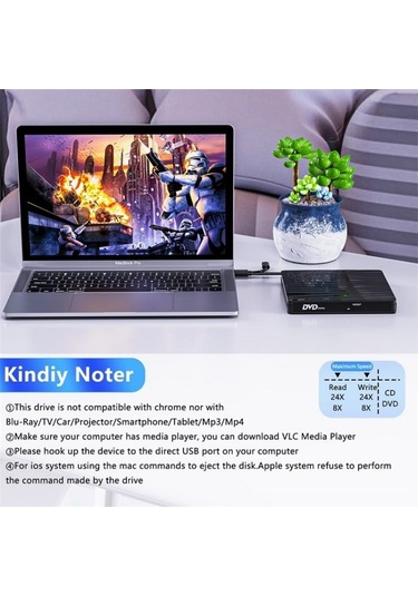 Sones Bt689 Taşınabilir Dvd Yazıcı Harici Optik Sürücü Cd Çalar Win10 Usb Optik Sürücü Kaydedici