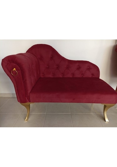 Modern Köşe Koltuğu Alda Josefin Puf Bench Bordo
