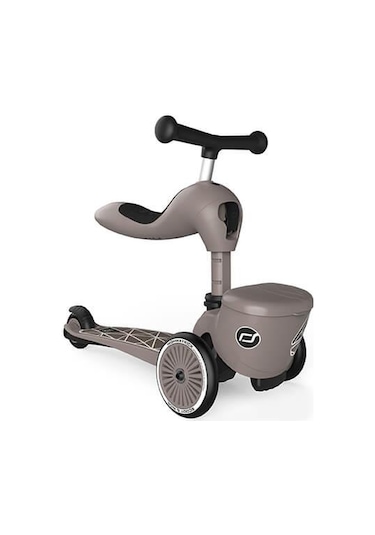 Scoot And Ride Highwaykick 1 Lifestyle Scooter - Brown Lines 210621-96605
