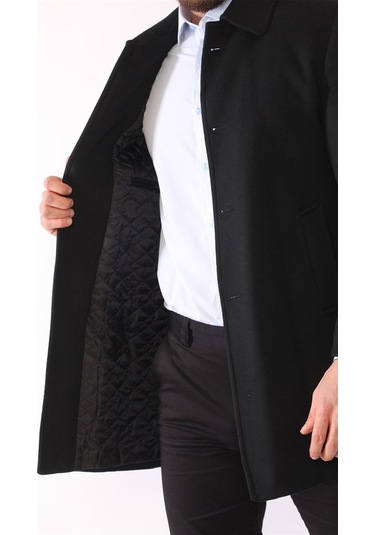 Plt8364 Dewberry Erkek Palto-Siyah