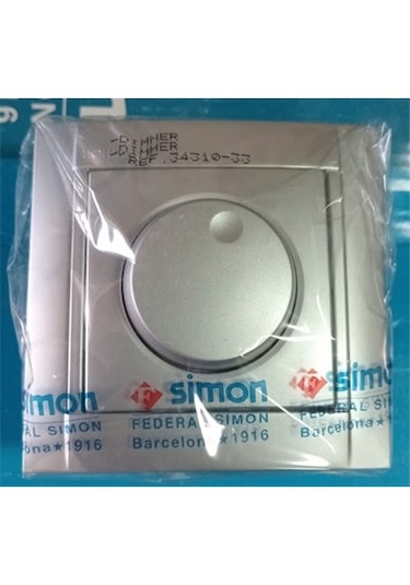 Simon Gümüş 500w Dimmer