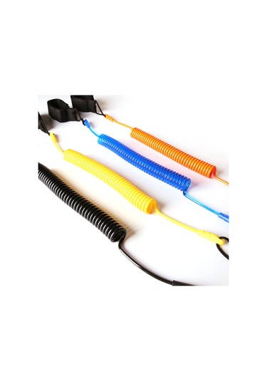 Neevoyu Sup Tahta İçin Esnek Tpu Tırmanma Kordonu - 300cm Genişleyen, Deniz Suyu Dayanıklı, Ayak Bileği Kolu İle Sarı