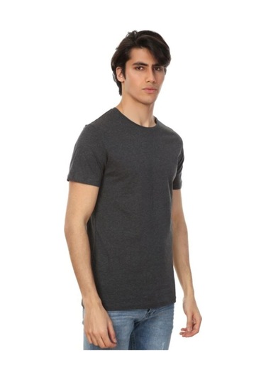 John Frank Defacto Bisiklet Yaka Basic Tişört Jfr0000120sm Siyah