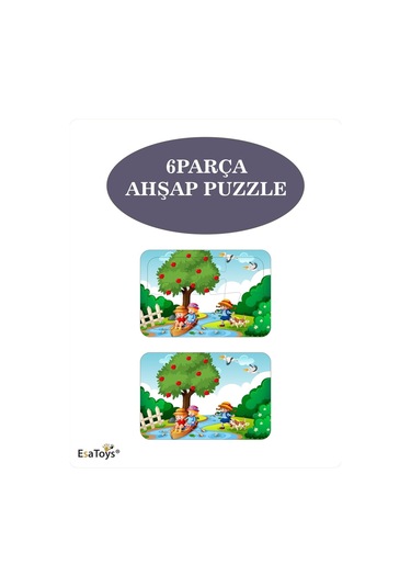 Ahşap Çocuk Puzzle 6 Parça-71