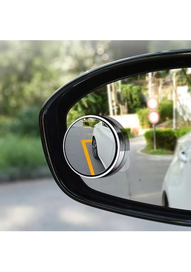 Araç Araba Kör Nokta Aynası Dış Dikiz Ilave Kolay Görüş Krom Gümüş Yuvarlak Ayarlanabilir