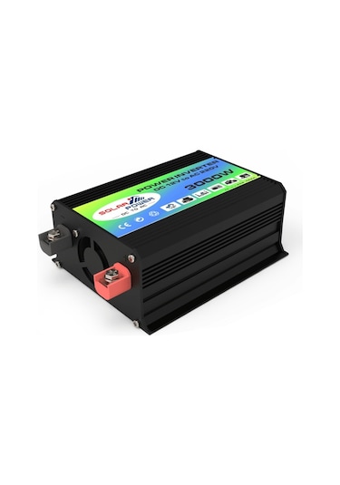 Sones Tang I Nesil 12v - 110v 3000w Çift Usb'li Akıllı Araç Güç Çeviricisi Siyah